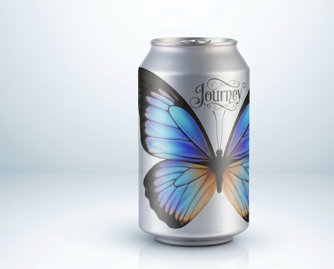 Journey adult beverage can design